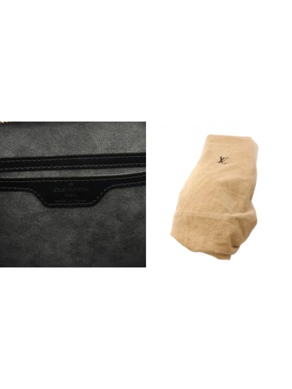 Louis Vuitton Epi Saint Jacques Poignet Long Shoulder Bag Noir Black TK